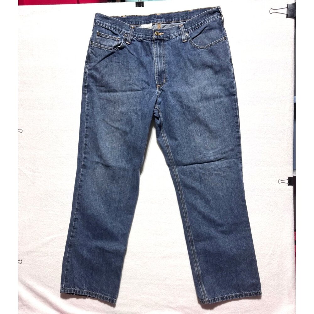 Carhartt Men's Jeans 38x32 Relaxed Fit Blue Denim RN# 14806